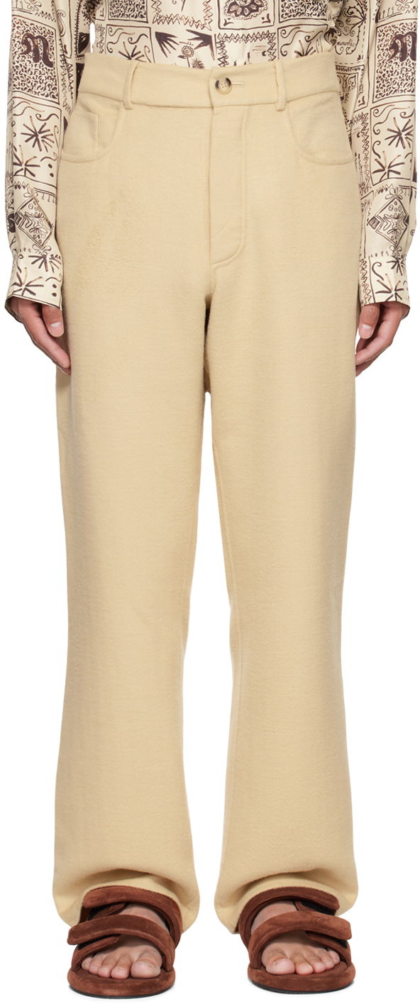 Штани Nanushka Savi Baggy Trousers бежевий | NM22PFPA01372