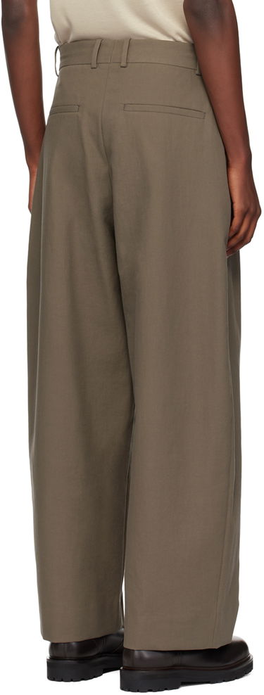 Штани Studio Nicholson Studio Nicholson Line Pleated Trousers Зелений | LINE SNM - 1185, 2