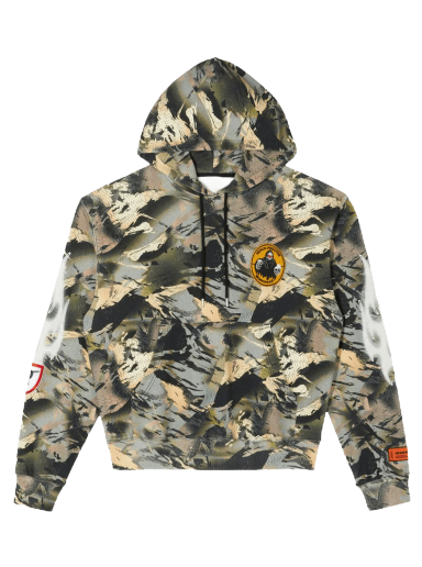 Світшоти HERON PRESTON Camo Flaming Hoodie Зелений | HMBB017S22JER0025901