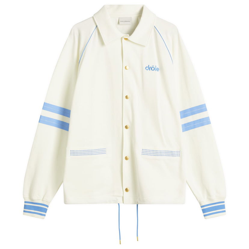 Вітровка Drôle de Monsieur Drôle de Monsieur Pique Lightweight Jacket білий | G-JT227-CO162-OW