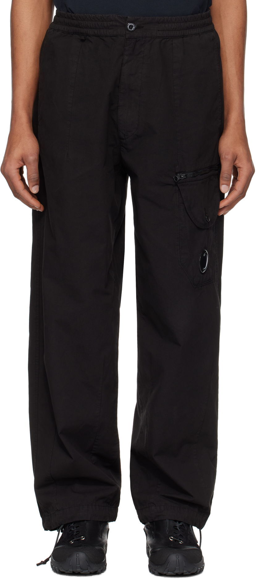 Штани карго C.P. Company C.P. Company Microreps Boxy Lens Cargo Pants чорний | 18CMPA094A-006475G