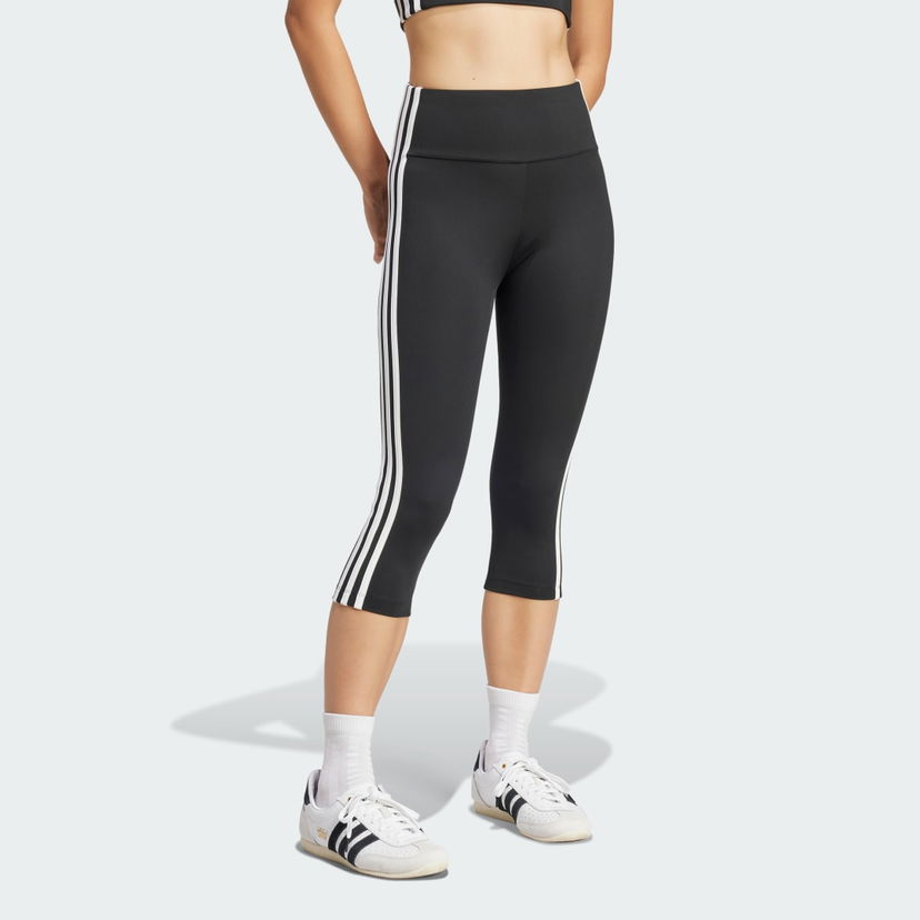 Легінси adidas Performance Adicolor 3-Stripes Capri Leggings чорний | JD5019