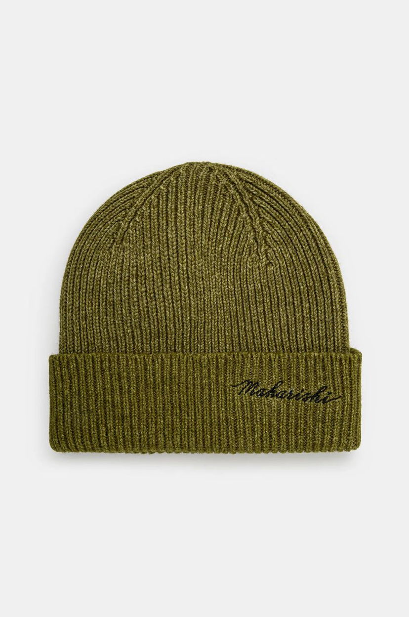 Шапка Maharishi Embroidered Beanie Зелений | 1368.OLIVE