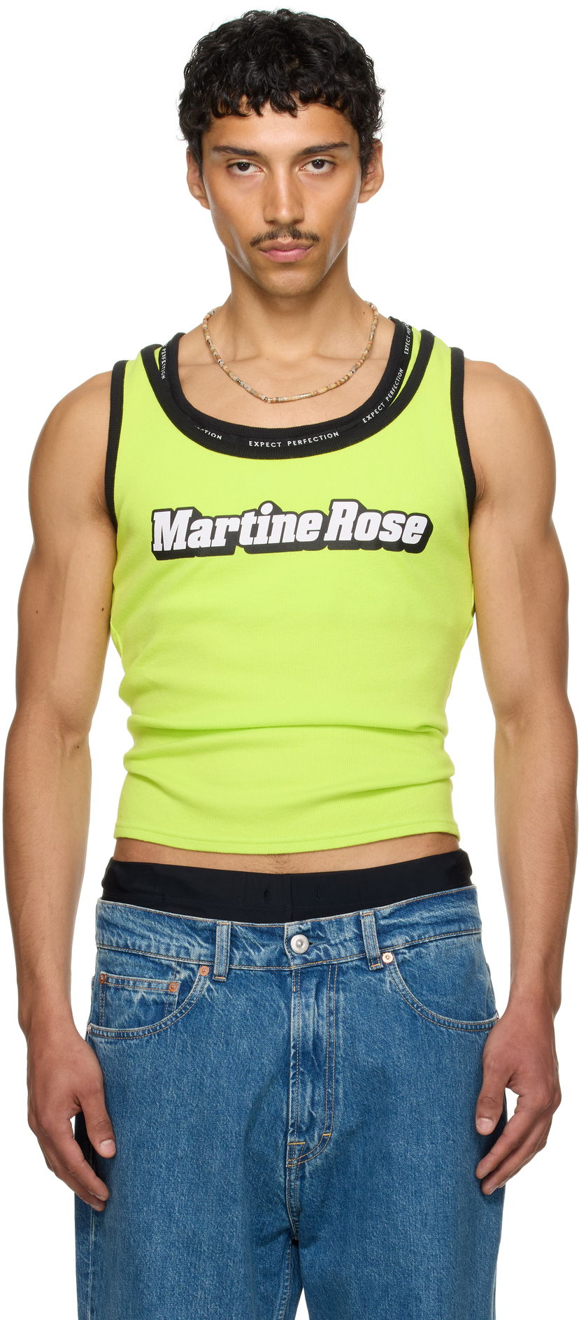 Безрукавка Martine Rose Martine Rose Folded Tank Top Жовтий | 657JS03404