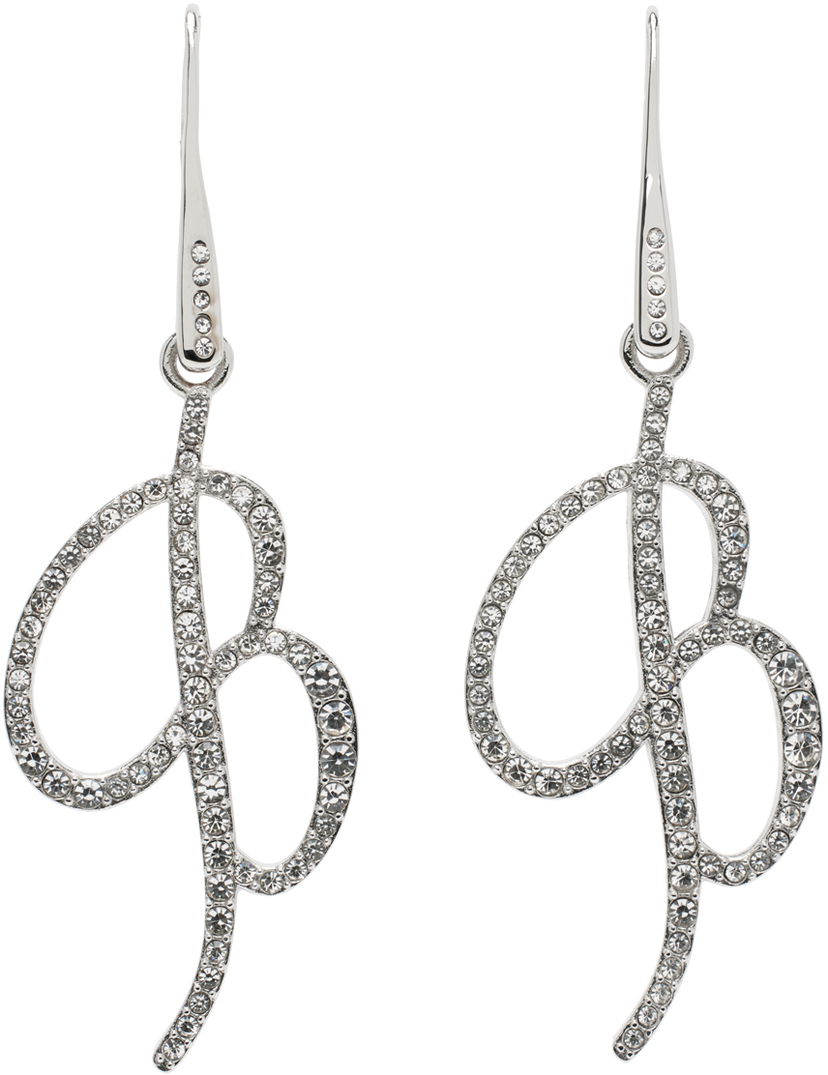 Сережки Blumarine Blumarine Crystal Logo Pendant Earrings Металік | P422W260A