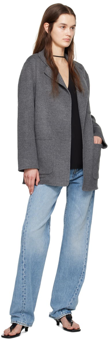 Куртка TOTEME TOTEME Patch Pocket Jacket Сірий | 242-WRO1613-FB0006, 3