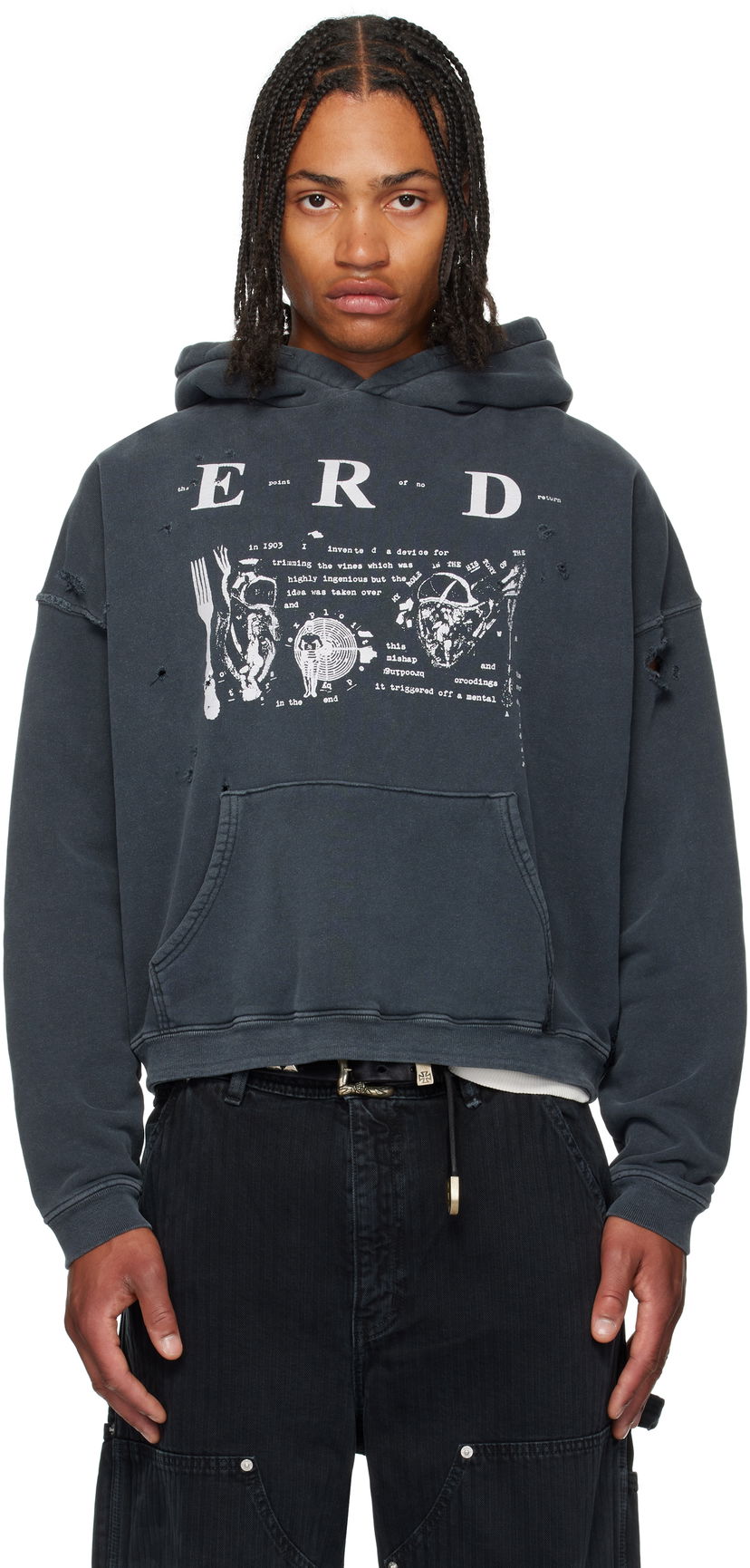 Світшоти Enfants Riches Déprimés Enfants Riches Déprimés My Role in the War Hoodie чорний | 020-461