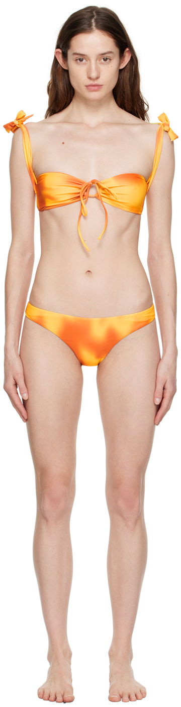 Купальники GUIZIO Guizio Mona Tie-Front Bikini Помаранчевий | MB 5