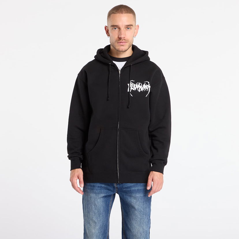 Світшоти Pleasures Pond Zip Hoodie чорний | P25F072-BLACK