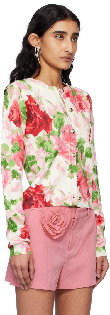 Cветр Blumarine Blumarine Peony-Print Viscose Cardigan Різнокольоровий | P522M542A, 1