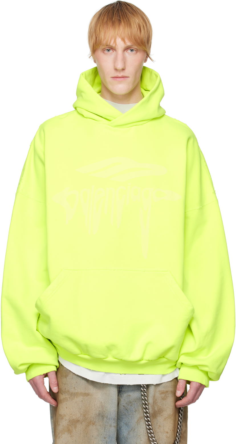 Світшоти Balenciaga Balenciaga 3B Liquified Hoodie Жовтий | 803265TRVS9