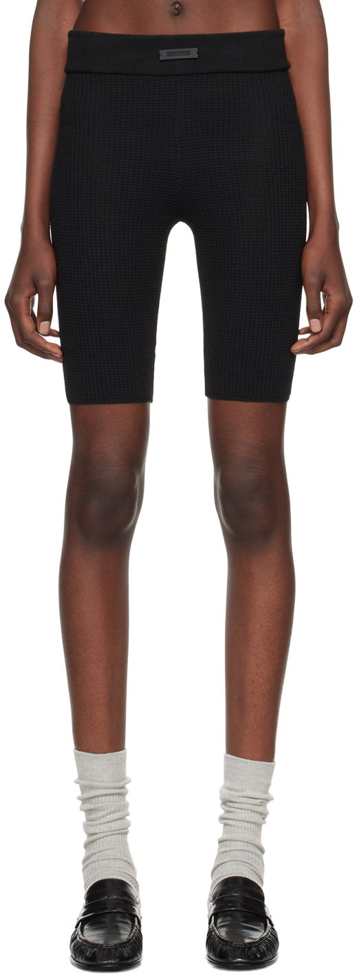 Шорти Fear of God Fear of God ESSENTIALS Waffle Shorts чорний | 192BT247260FW