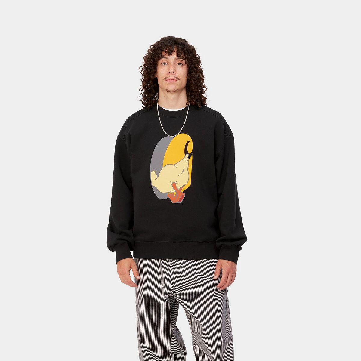 Cветр Carhartt WIP DeadKebab Knock Knock Crewneck чорний | I032454_89_XX, 0