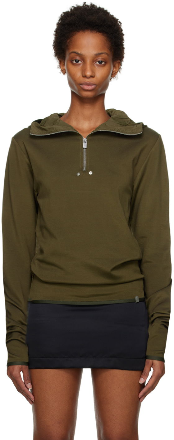 Світшоти 1017 ALYX 9SM Half-Zip Hooded Sweatshirt Зелений | AAMTS0309FA02.F22