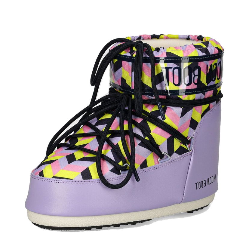 Кросівки та взуття Moon Boot MB ICON LOW OPTICAL 80D1409550 JB10 Boots Фіолетовий | 80D1409550.JB10