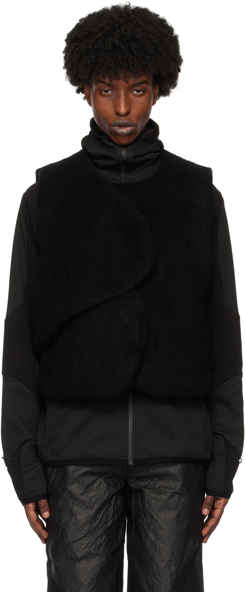 Жилет HELIOT EMIL Mohair Down Vest чорний | AW24_M_03_034_BLK01