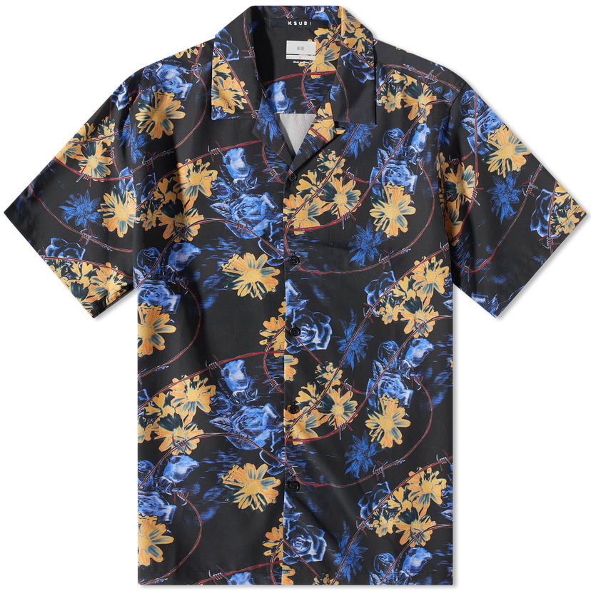 Сорочка Ksubi Men's Hyper Flower Vacation Shirt Black чорний | MSP23SH005