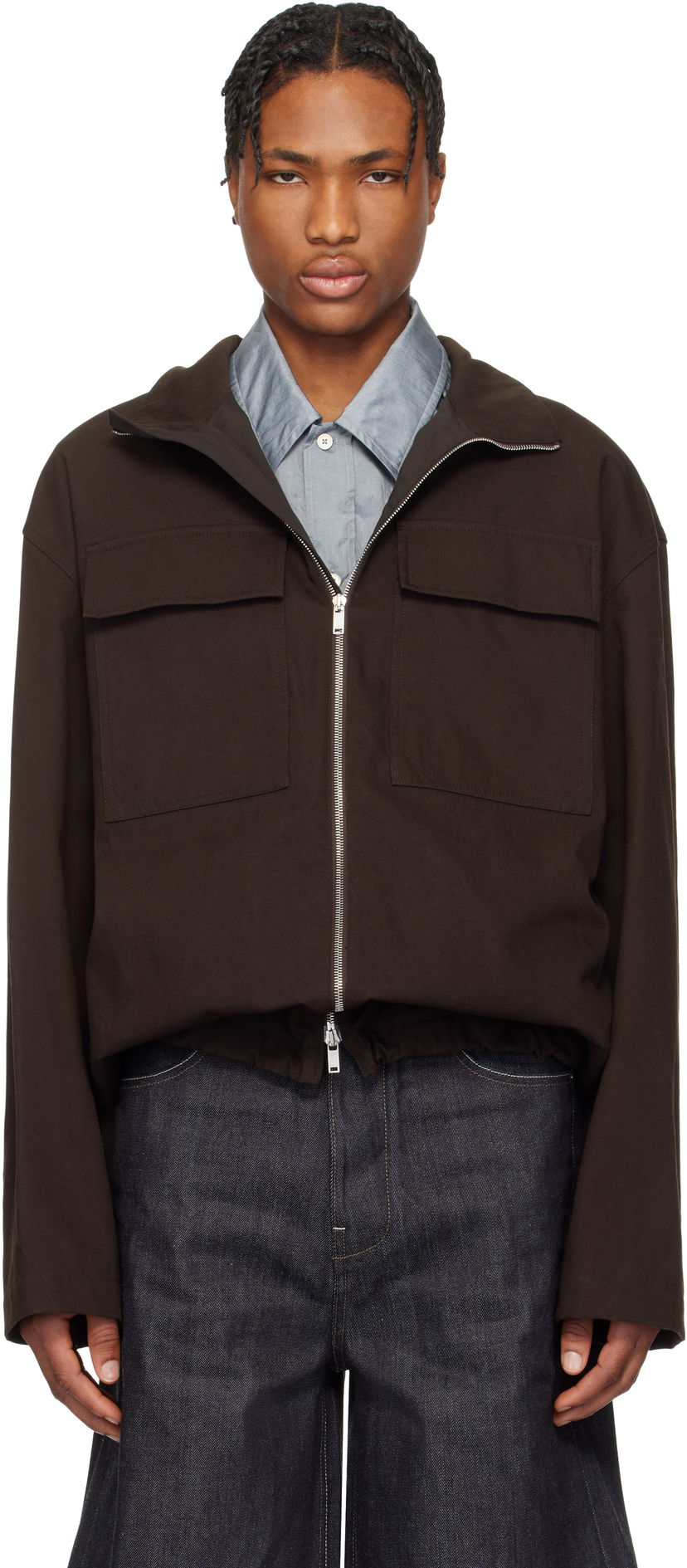 Куртка Jil Sander Jil Sander Sportswear Zip-Up Jacket Коричневий | J47SW0006_J45267