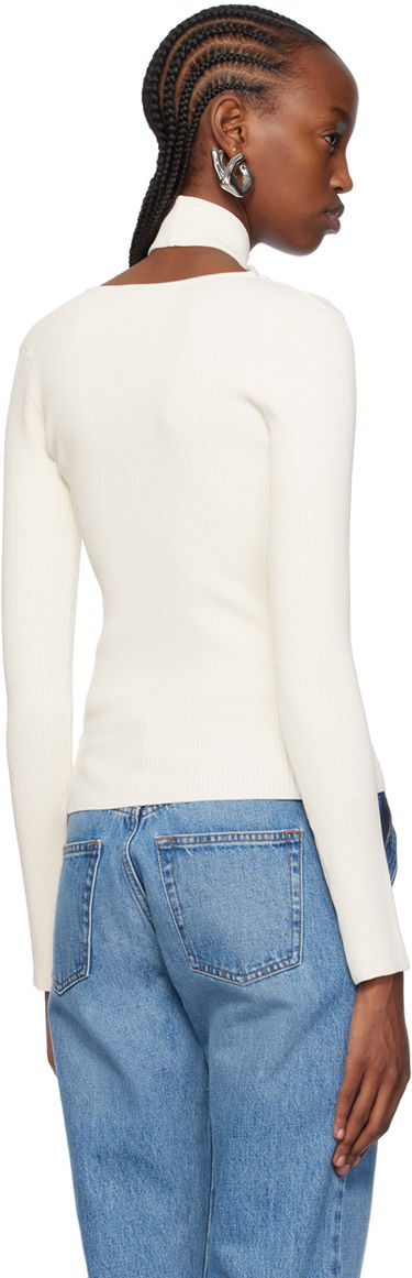 Cветр Coperni Coperni Cutout Turtleneck Sweater білий | COPML02BIS600C, 2