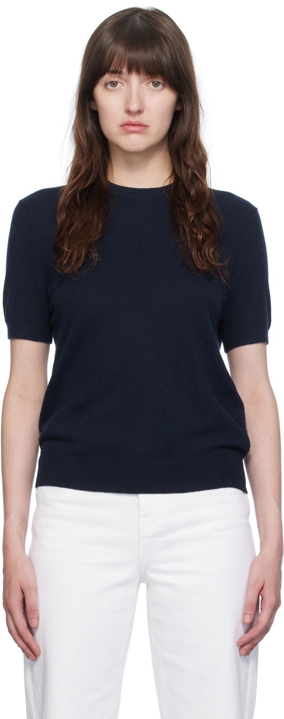 Cветр Khaite The Pierre Sweater темно-синій | 9553628