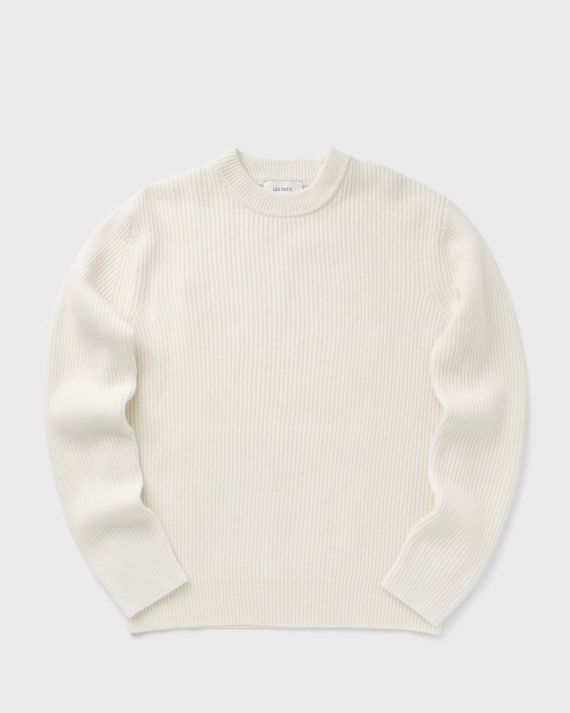 Cветр Les Deux Eddie Wool Rib Crewneck Knit білий | 1000471-215