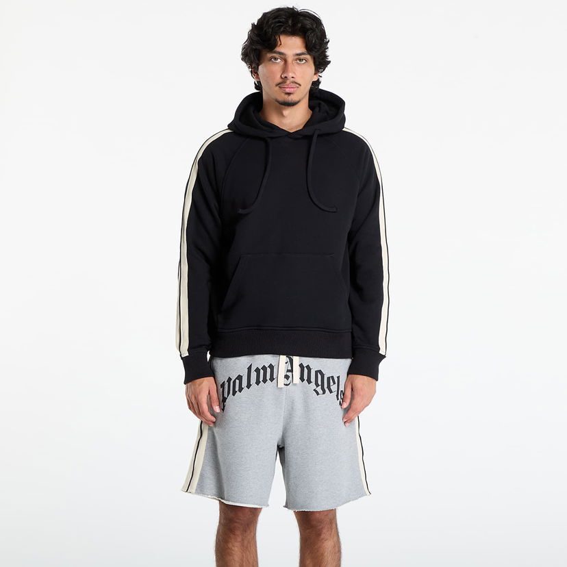 Світшоти Palm Angels Palm Angels Curved Logo Track Hoodie чорний | PMBB17HF25FLE0011003