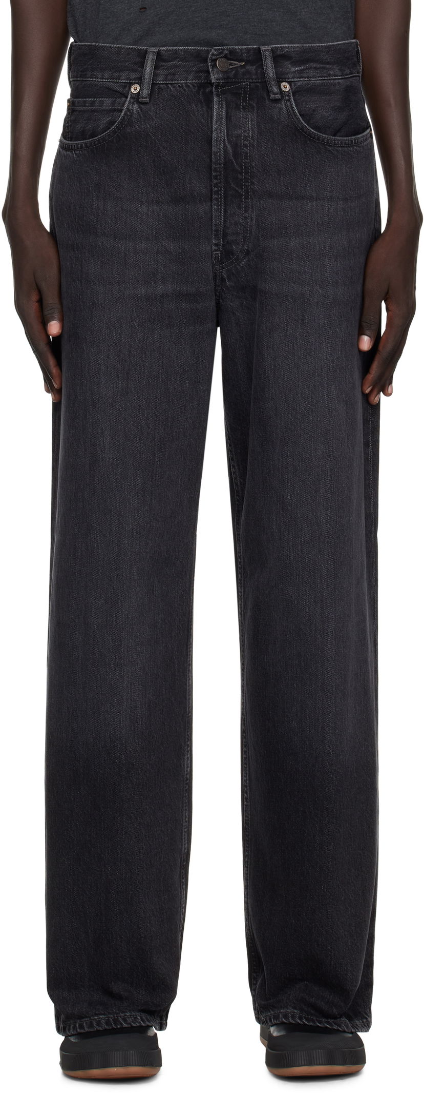 Джинси Acne Studios Acne Studios Faded Loose-Fit Jeans чорний | C00090-