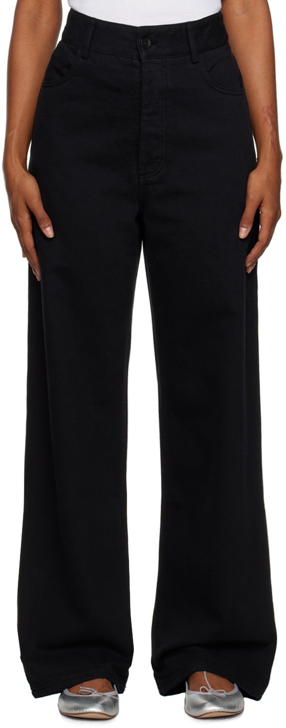 Джинси Baserange Baserange Navalo Wide-Leg Trousers чорний | TRNA-COB-WI23