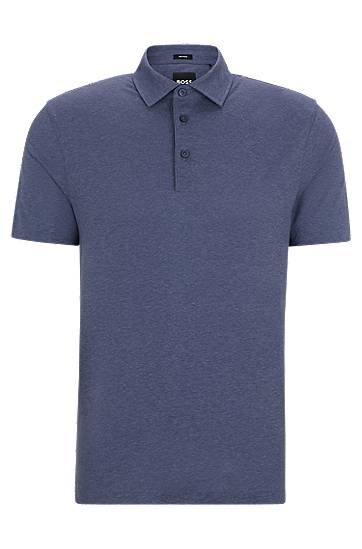 Сорочка поло BOSS Slim-Fit Polo Shirt Синій | 50518767