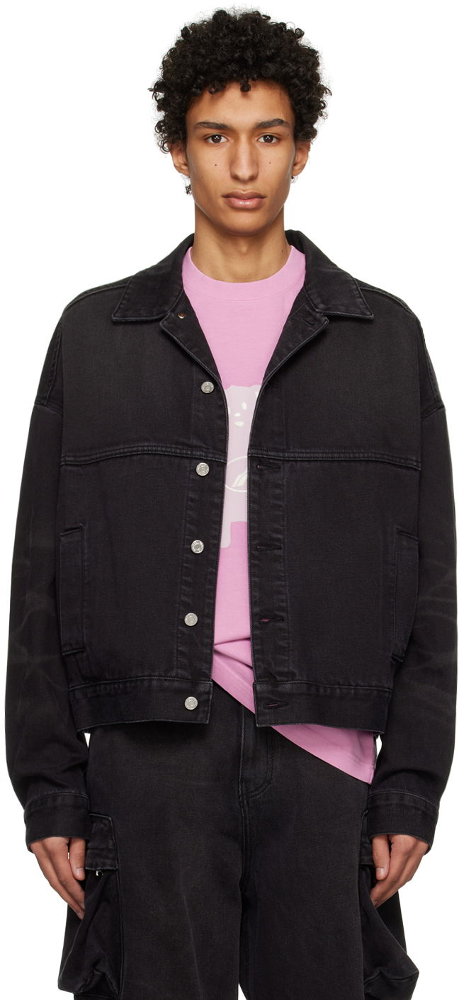 Куртка We11done Graphic Denim Jacket чорний | WD-DJ3-22-376-U-BK