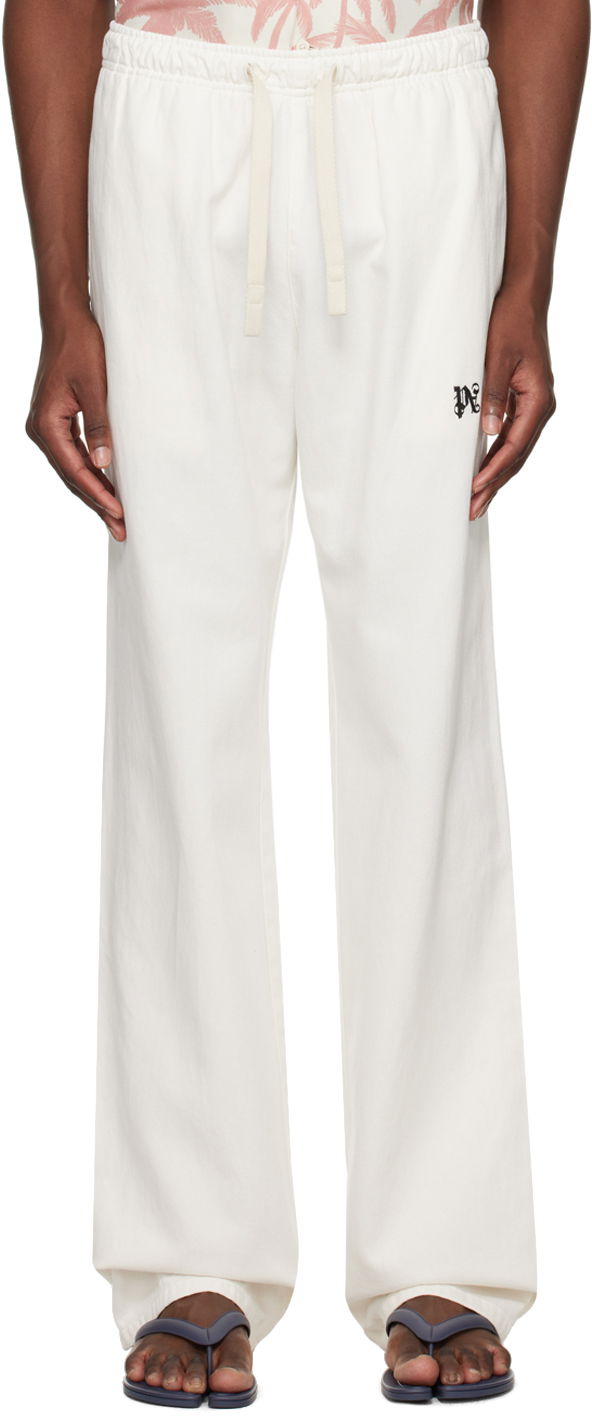Спортивні штани Palm Angels Monogram Travel Sweatpants білий | PMCA141R24FAB0010310