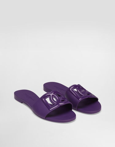 Аксесуари Dolce & Gabbana Dolce & Gabbana Rubber Slides Фіолетовий | CW2215AN9948H438, 1