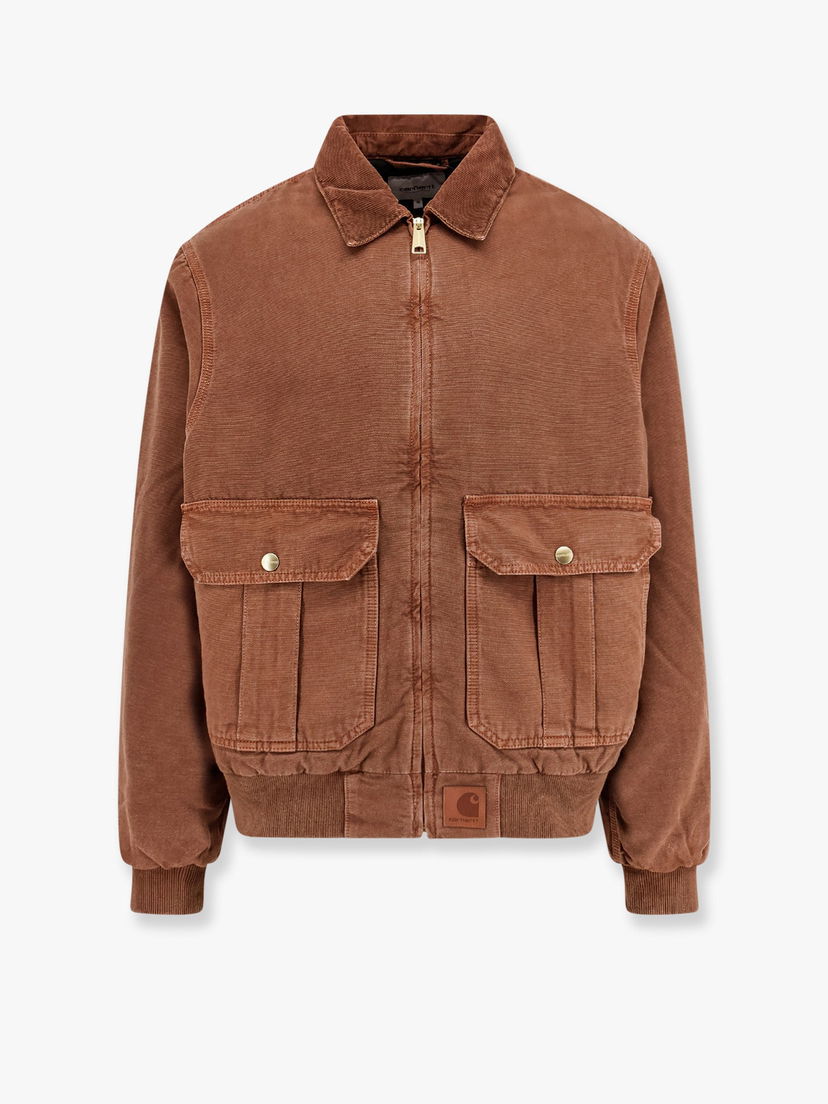 Куртка бомбер Carhartt WIP Brown Cotton Jacket Коричневий | I0338262CU4J
