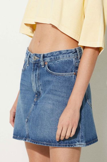 Спідниця Samsoe Samsoe Samsoe Samsoe SASHELLY Mini Denim Skirt Синій | F24200020, 3