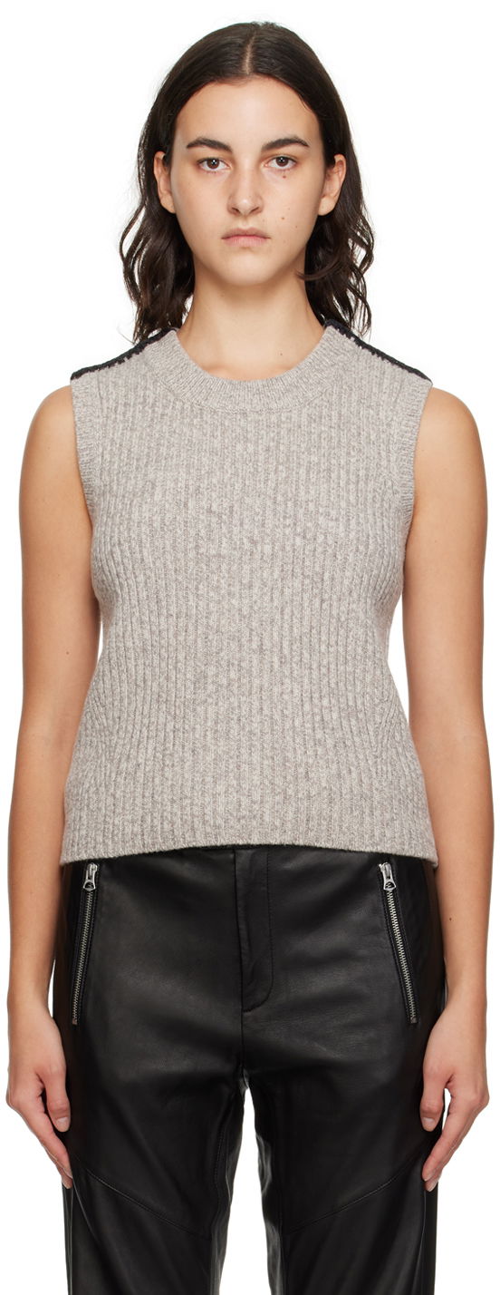 Cветр rag & bone Ingrid Knit Vest Сірий | WAS23F044FS44