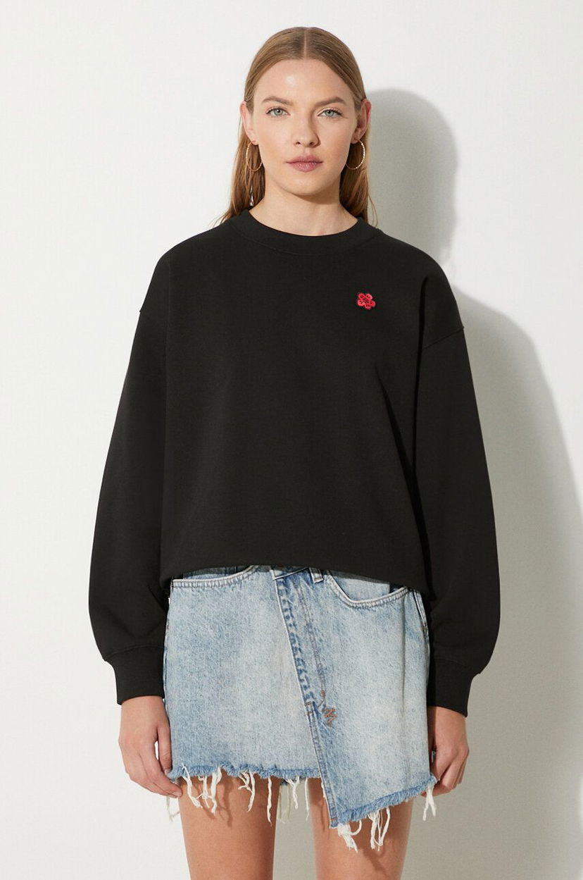 Світшоти KENZO Crest Classic Sweatshirt чорний | FE62SW1614MF.99J