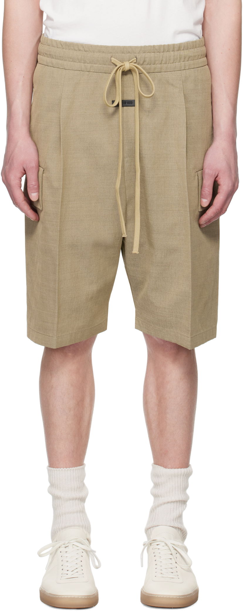 Шорти Fear of God Fear of God Drawstring Cargo Shorts бежевий | FGE240-406HNW