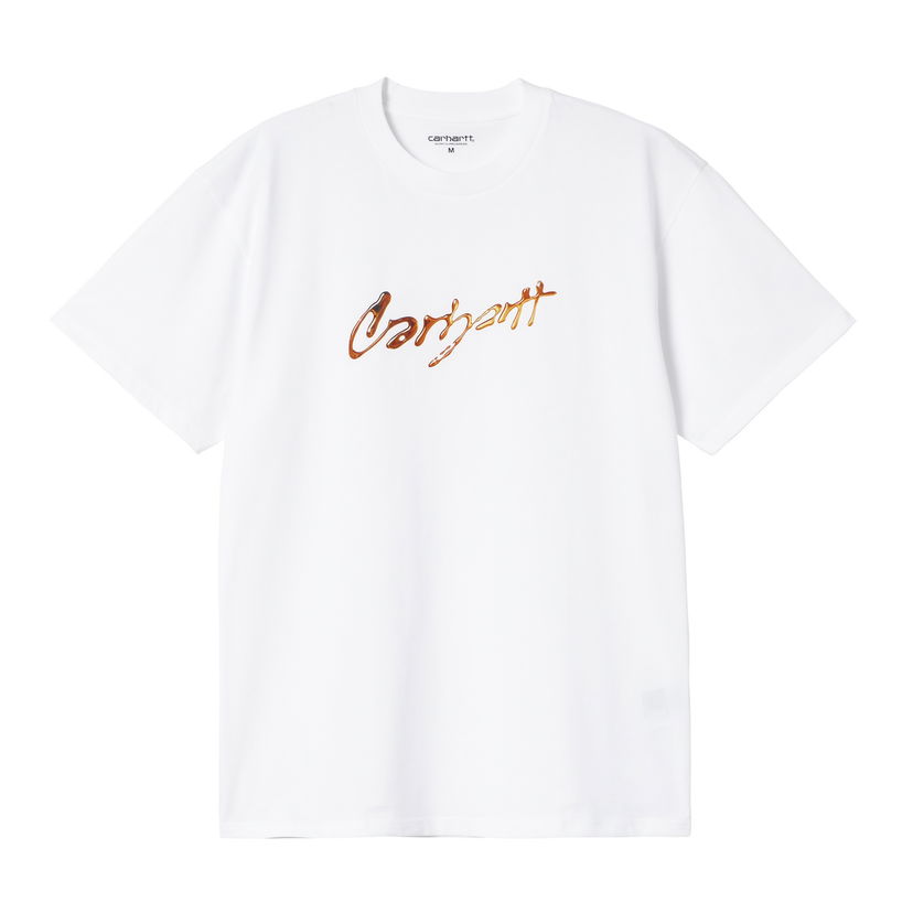 Футболка Carhartt WIP Script Logo Graphic T-Shirt білий | I034405_7