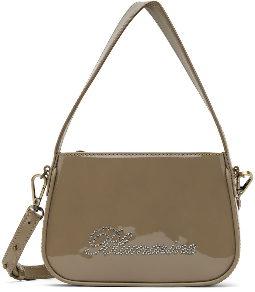 Сумочка Blumarine Small Rhinestone Shoulder Bag бежевий | P344W002A