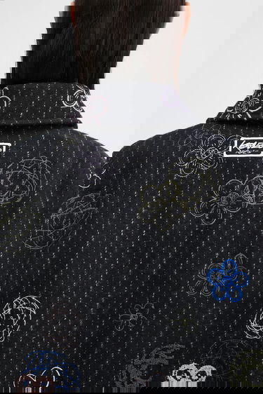 Куртка бомбер KENZO Futura Embroidered Textured Bomber Jacket чорний | FF62BL2409GM, 5