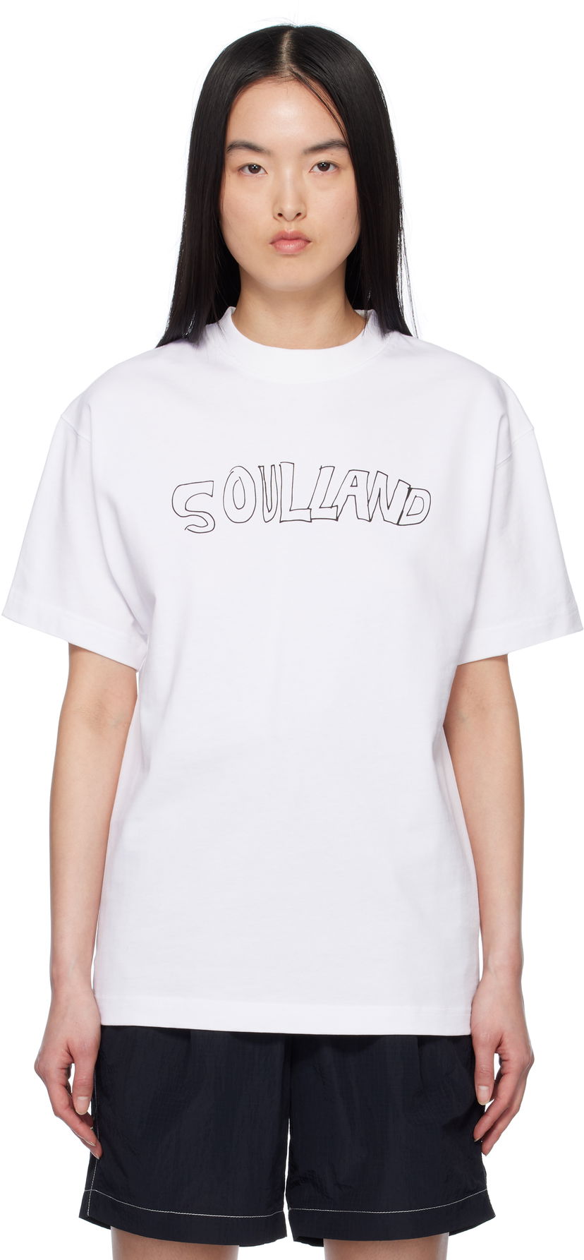 Футболка Soulland Soulland Roberta T-Shirt білий | 41080-1063