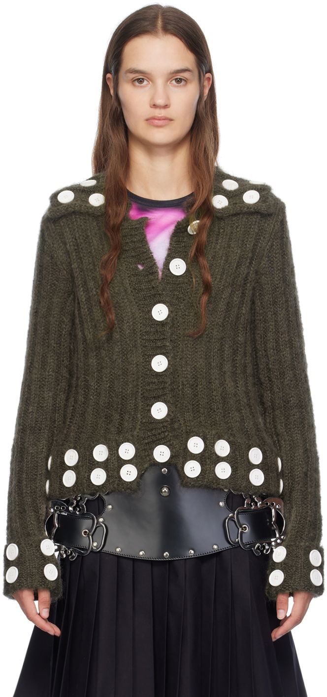 Cветр Chopova Lowena Chopova Lowena Button Embellished Cardigan Зелений | 5191