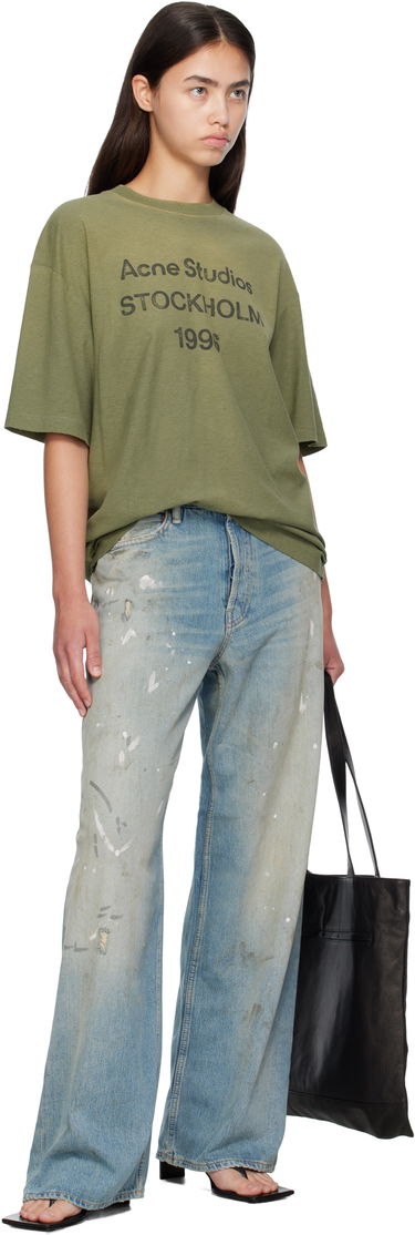 Джинси Acne Studios Acne Studios 1981 U Paint Splatter Jeans Синій | C00096-, 3
