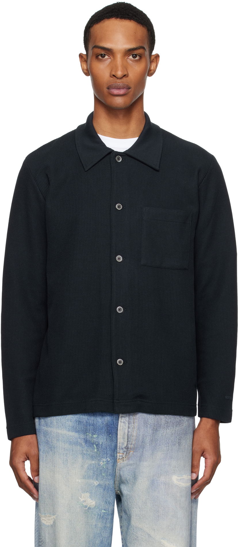 Сорочка NORSE PROJECTS Norse Projects Jorn Double Face Overshirt чорний | N10-0215