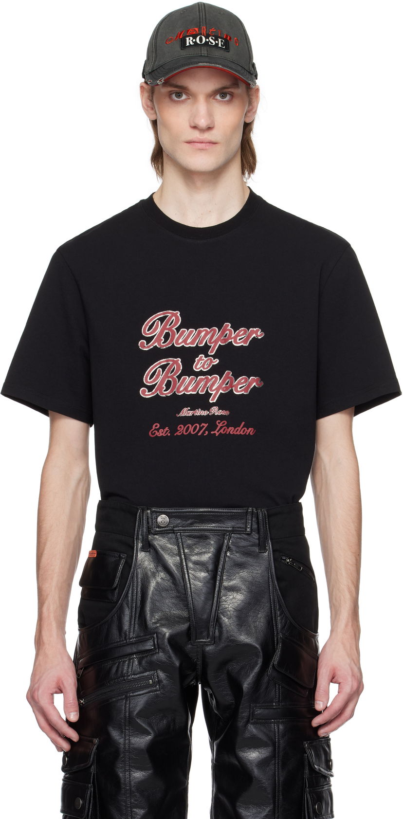 Футболка Martine Rose Martine Rose Bumper to Bumper Classic T-Shirt чорний | 603JE03001E