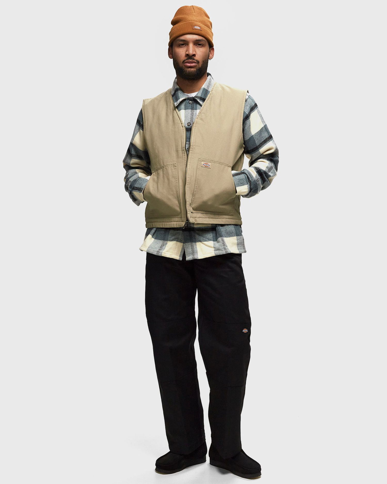 Одяг та аксесуари Dickies Duck Canvas Gilet Man Desert Sand Size XS чорний | 0A4YQK, 0