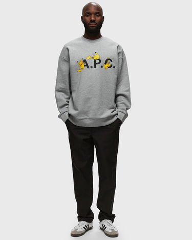 Cветр A.P.C. Pokémon Pikachu x Crewneck Сірий | COGVF-H27863-PLB, 2
