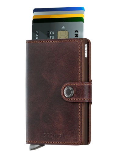 Гаманець Secrid Miniwallet Vintage Коричневий | M-CHOCOLATE