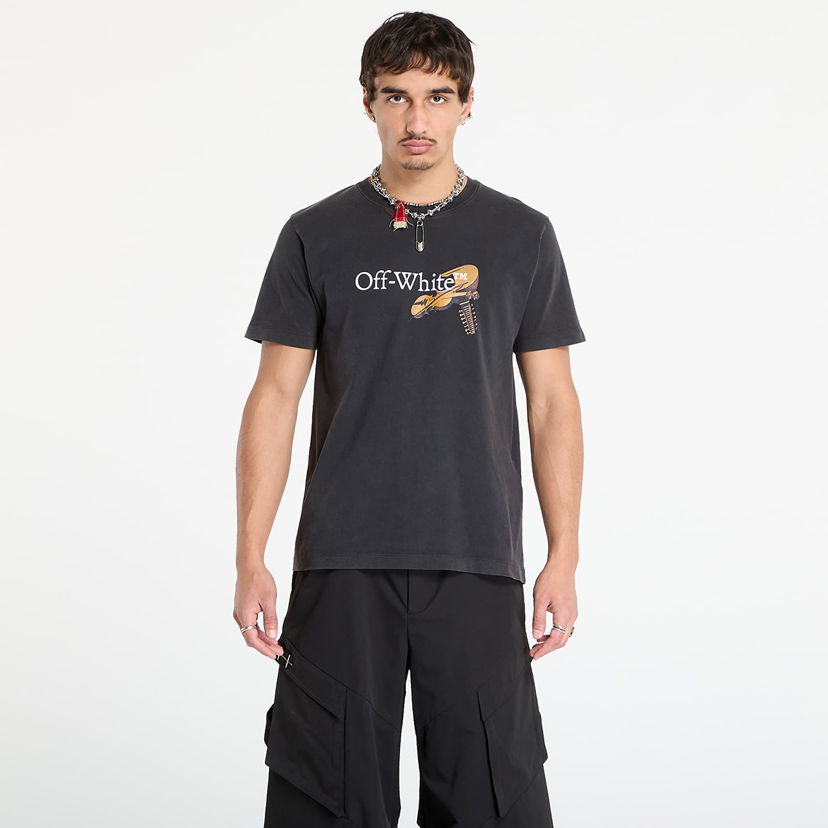 Футболка Off-White Off-White Cupid Arrow Slim S/S Tee чорний | OMAA027F25JER00C1301
