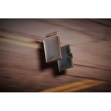 Гаманець Secrid Miniwallet - Matte - Truffle & Orange чорний | MM-Truffle-Orange, 5